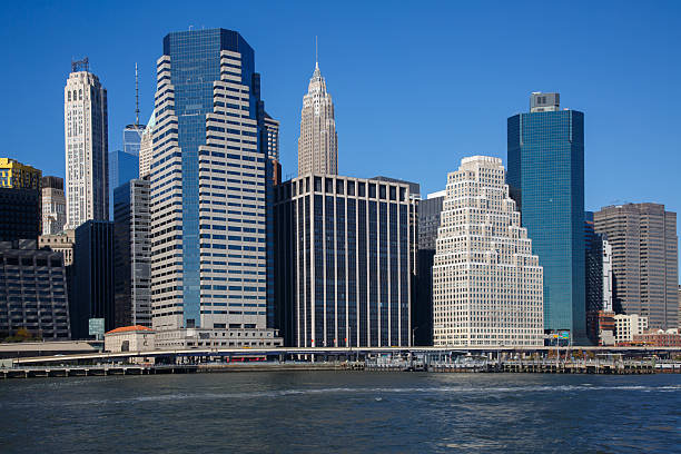 The One Financial Square at the Iconic Financial District,  downtown Manhattan, New York City, United States