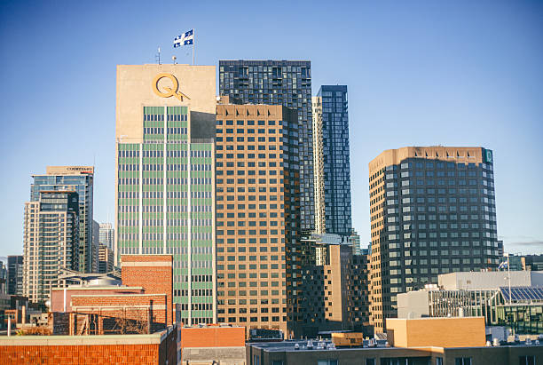 Cityscape - panoramic view of high-rise buildings in Montreal, Quebec, Canada, September 19, 2025