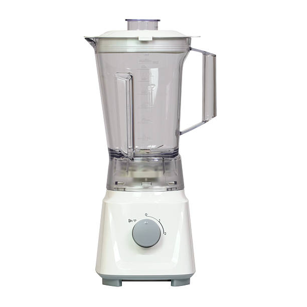 istock Clear blender with grayknob control and white base isolated on white background 2238204831