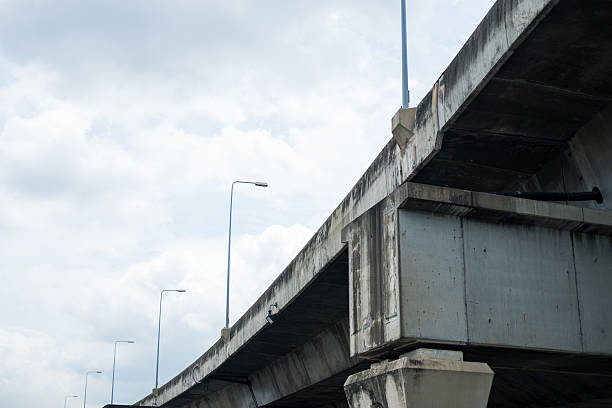 istock Elevated expressway with blue sky background in Thailand. 2238205023