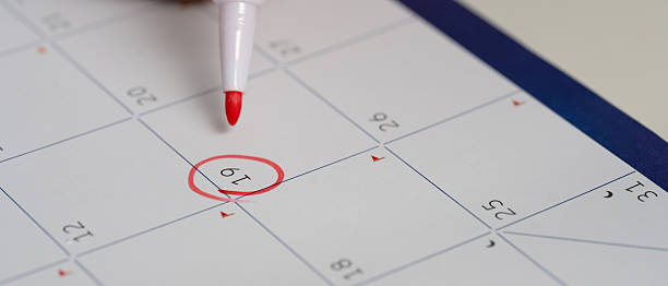 istock Red pen marking an important date, symbolizing appointment, deadline, or reminder planning. 2238213374