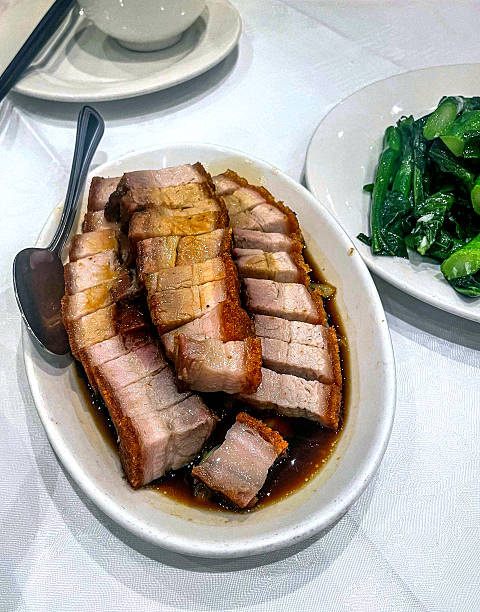 istock A large plate of crispy pork belly 2238218595