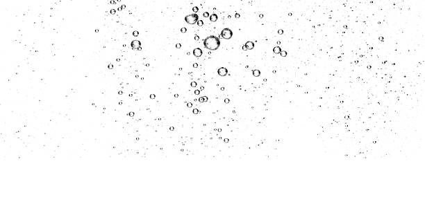 istock Transparent water bubbles on white background, abstract liquid texture perfect for freshness, purity, clean design, beverage advertising, cosmetic product presentation, and minimal modern backgrounds. 2238228689