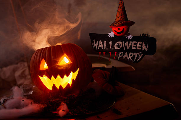 istock Smoke rising from Jack O' Lantern! 2238231225