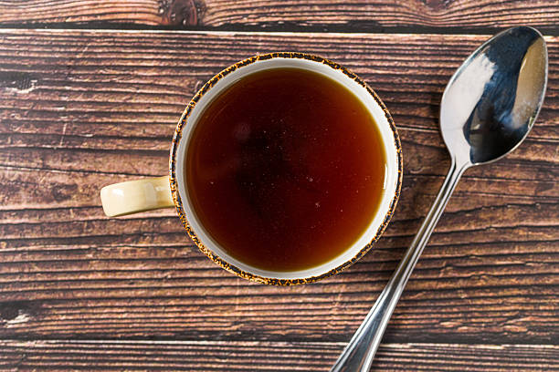 istock Hot consomme beef tail served in ceramic cup on rustic wooden table 2238232359
