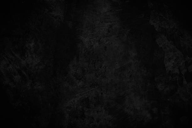 istock Close up retro plain dark black cement concrete wall background texture. Color old concrete wall design element blank. 2238232447