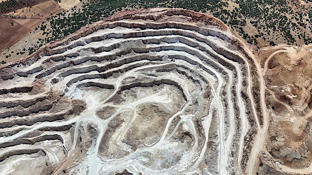 istock Layered Terraces of an Open Quarry 2238232534