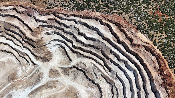 istock Large excavation quarry aerial shot 2238234340