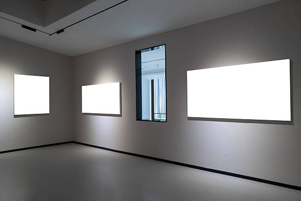 istock The hanging position left on the empty wall in the exhibition room 2238237472