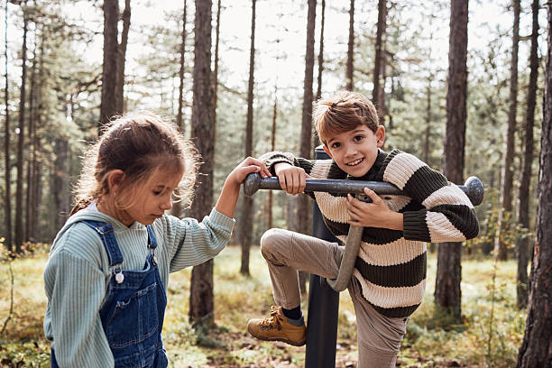 Child playing the flute