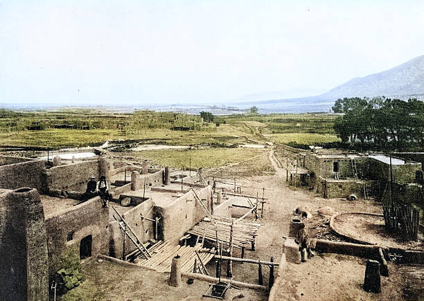 Antique Photograph: Pueblo of Taos, New Mexico