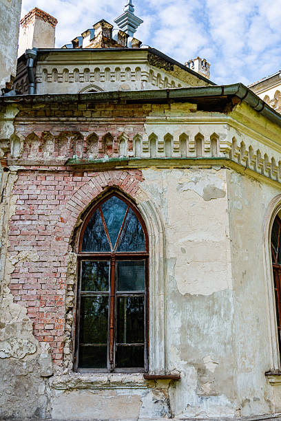 istock Window in wall of the ancient residential building 2238242524