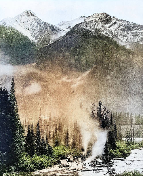 Antique Photograph: Selkirk mountains
