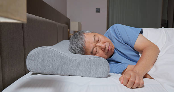 istock asian elderly male comfortable sleep home 2238248012
