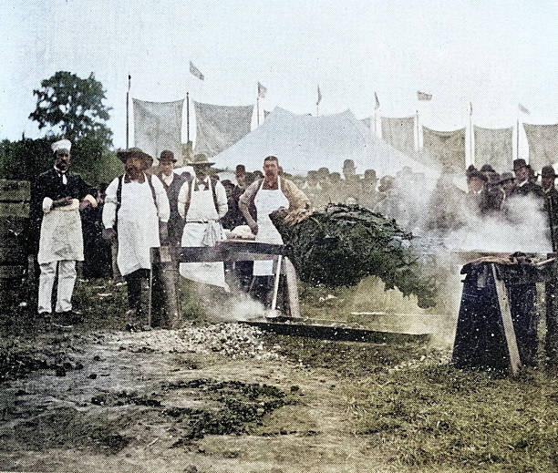 Antique Photograph: People at the county fair