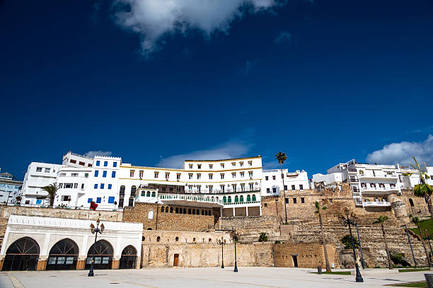 Historic architecture in the medina in Tangier, Morocco
