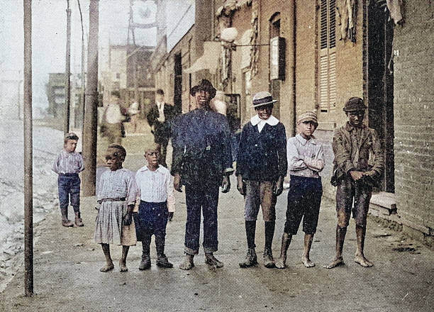 istock Antique Photograph: Boys in the street, St Louis 2238255011