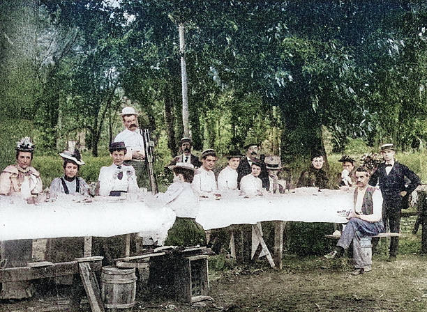 Antique Photograph: Picnic, St Louis