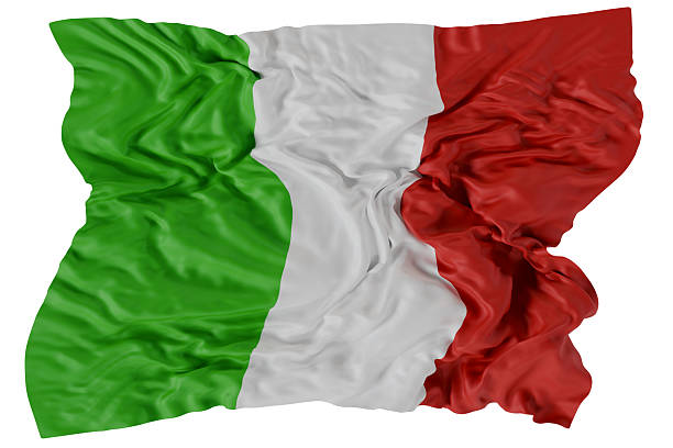 istock 3d render Italian national flag 2238260996