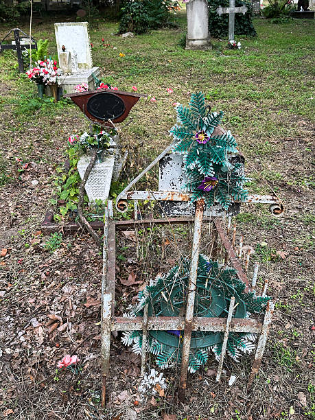 istock Tombstone in the public cemetery 2238263073