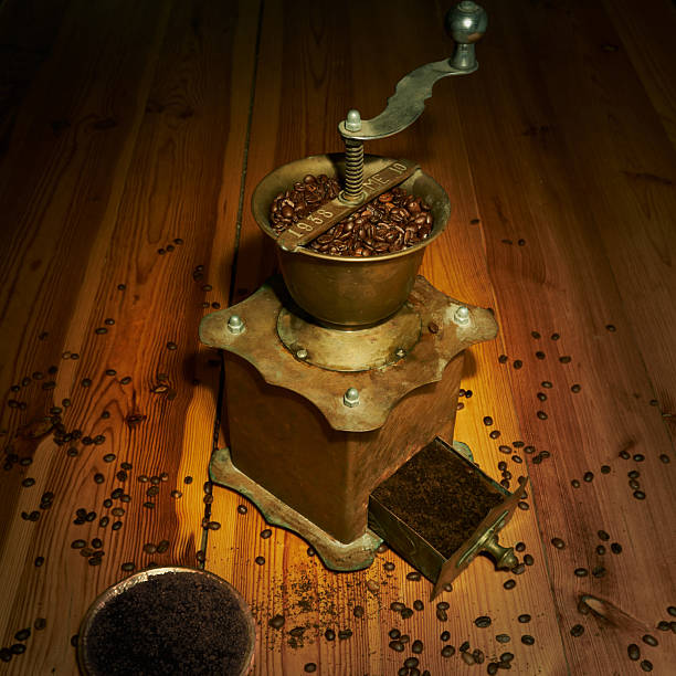 Close-up of a corn grinder in a farmhouse