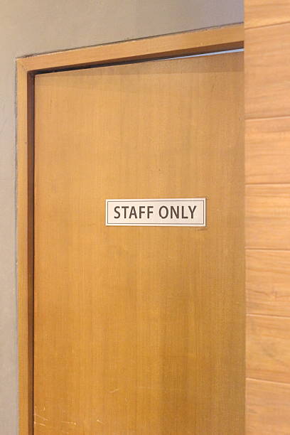 istock Staff only room, no entry without permission. 2238274379