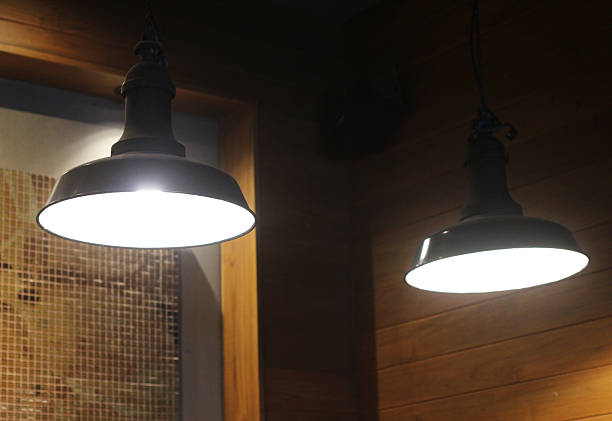 istock Beautiful decorative lights in a cafe 2238274474