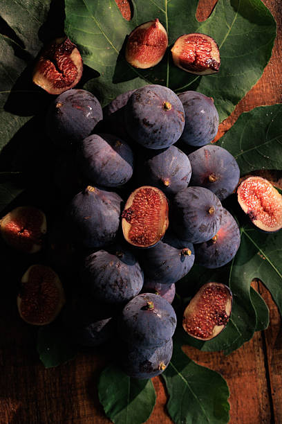 Back figs on a table