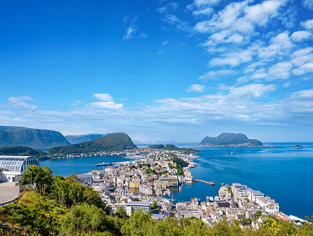istock Alesund skyline under summer daylight, panoramic view Norway 2238279873