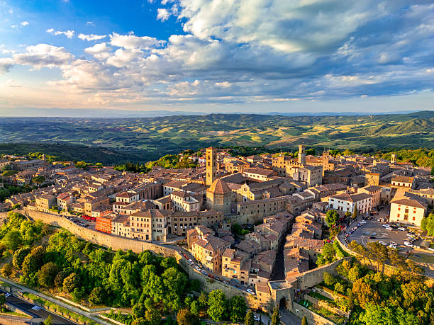 istock Volterra, Tuscan medieval town from drone 2238281586
