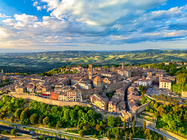istock Volterra, Tuscan medieval town from drone 2238281593