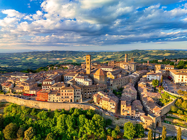 istock Volterra, Tuscan medieval town from drone 2238281597