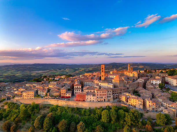 istock Volterra, Tuscan medieval town from drone 2238281612