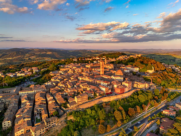 istock Volterra, Tuscan medieval town from drone 2238281614