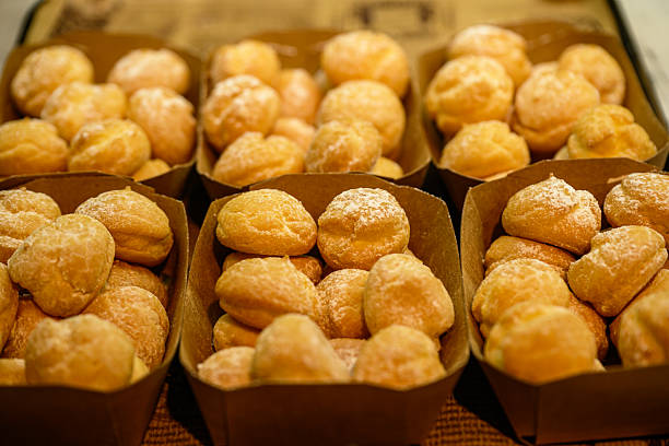 istock Small breads in several paper bowls 2238289481