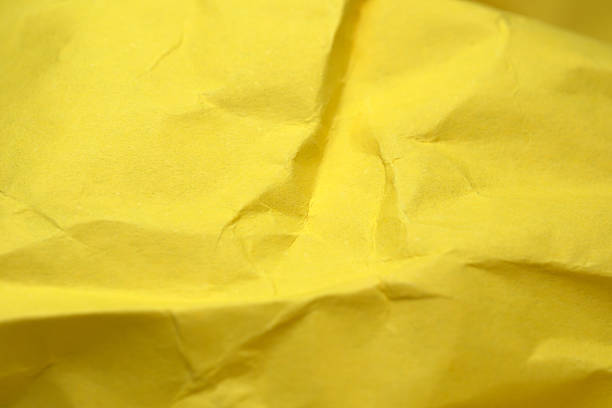 Blank yellow crumpled material.