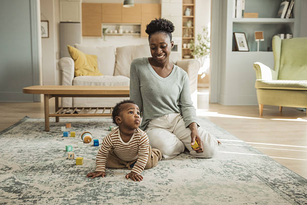 istock Mother and son having nice day at home 2238292520