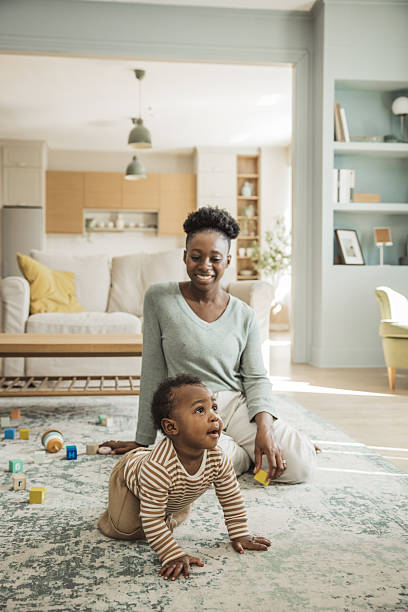 istock Mother and son having nice day at home 2238292532