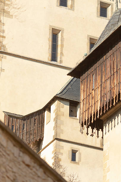 Medieval Stone Arch over the House Entrance