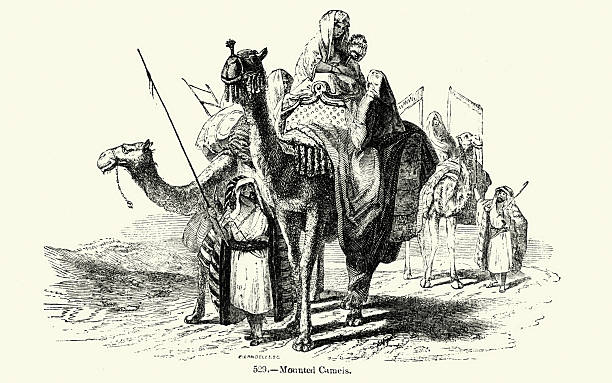 istock People travelling using camels, Arabia, Bedouin, Vintage illustration 19th Century 2238304561
