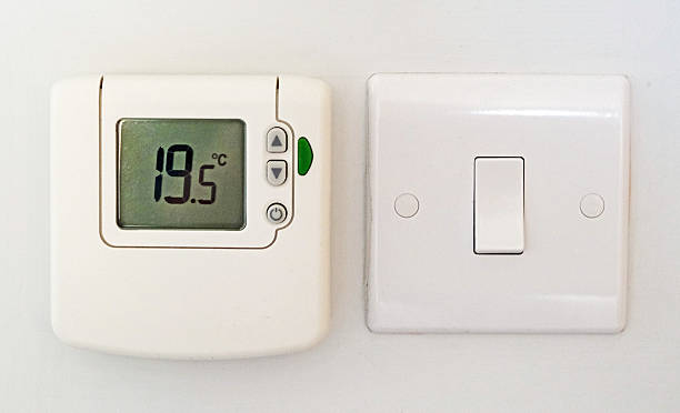 istock Wall mounted room thermostat and light switch 2238306265