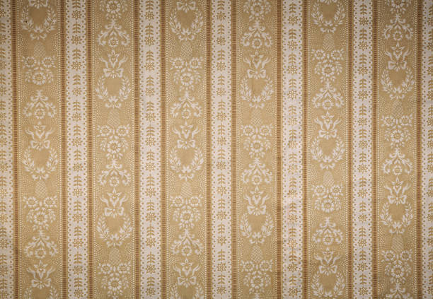 istock Old wallpaper on the wall. Old wallpaper for texture or background. 2238317407