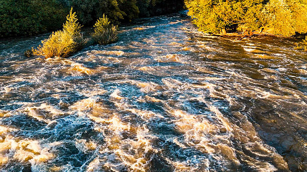 istock After heavy rains calm river turned into torrent 2238322323