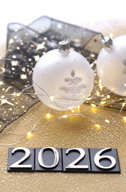 istock Happy New Year. Symbol from number 2026 on abstract background 2238324499