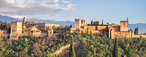 istock Panoramic of sunset at the Alhambra in Granada 2238325681