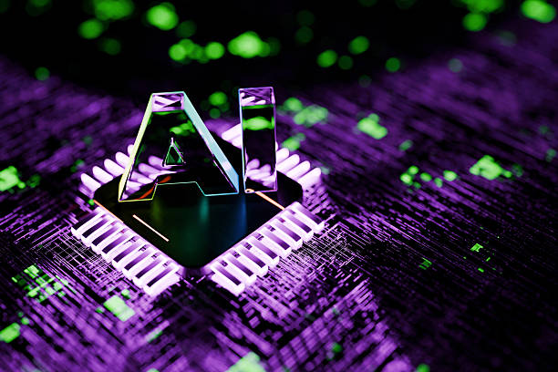 istock Quantum glowing processor with AI text on the motherboard, concept. AI and modern technologies, creative idea. Cyber background with artificial intelligence. Intelligence training. 2238339354