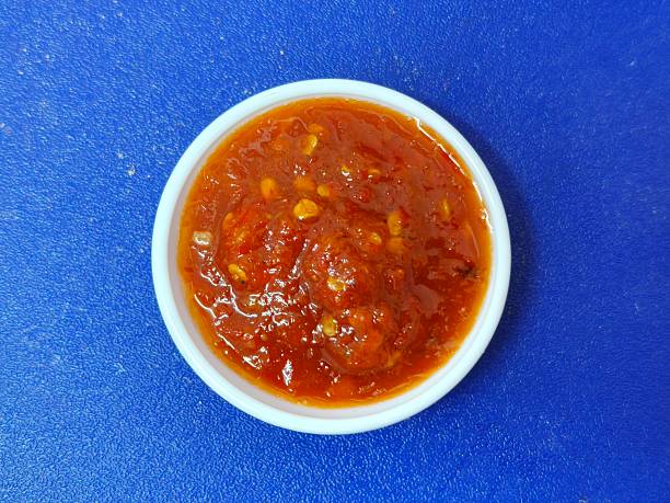 istock Closed up of red chili sauce 2238342403