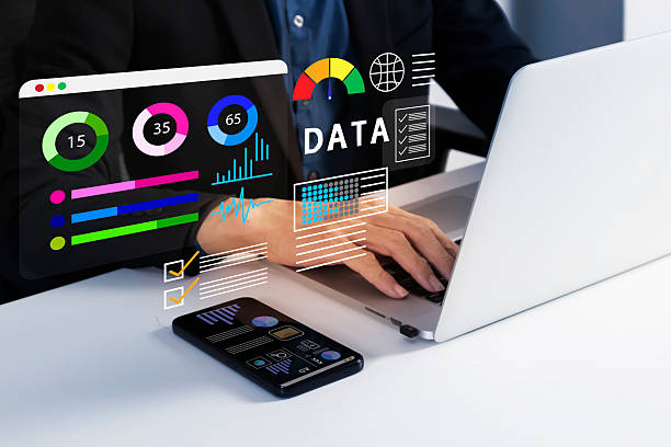 istock Concept of database management and business information through digital system, statistical examination in company planning. 2238346332