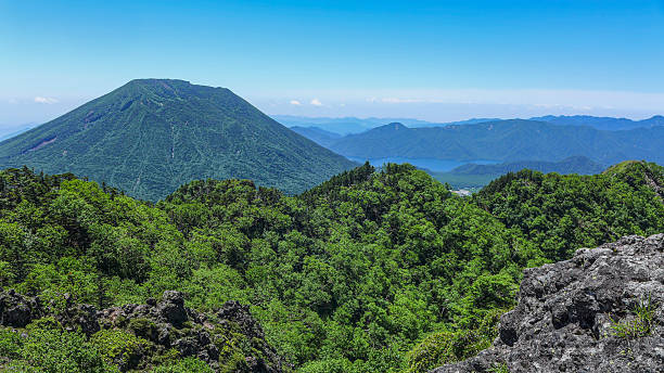 A photo of Mt. Nantai which is 100 famous mountains in Japan