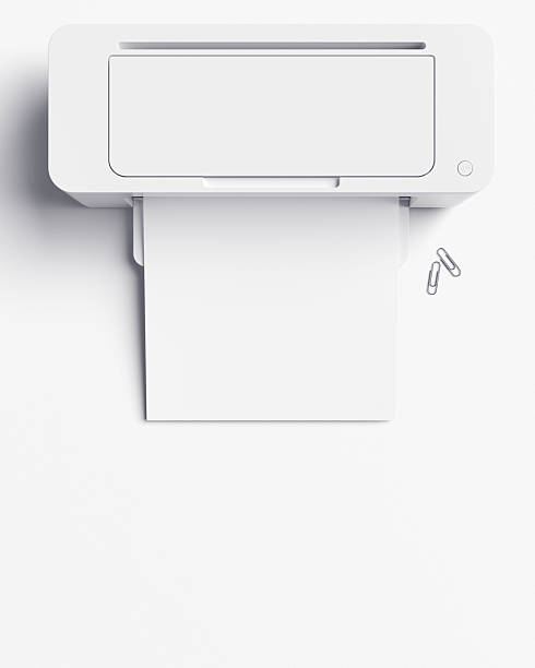 istock Blank A4 paper coming out of printer, Printer mockup, Empty A4 mockup. Perfect for project presentations. 2238367400